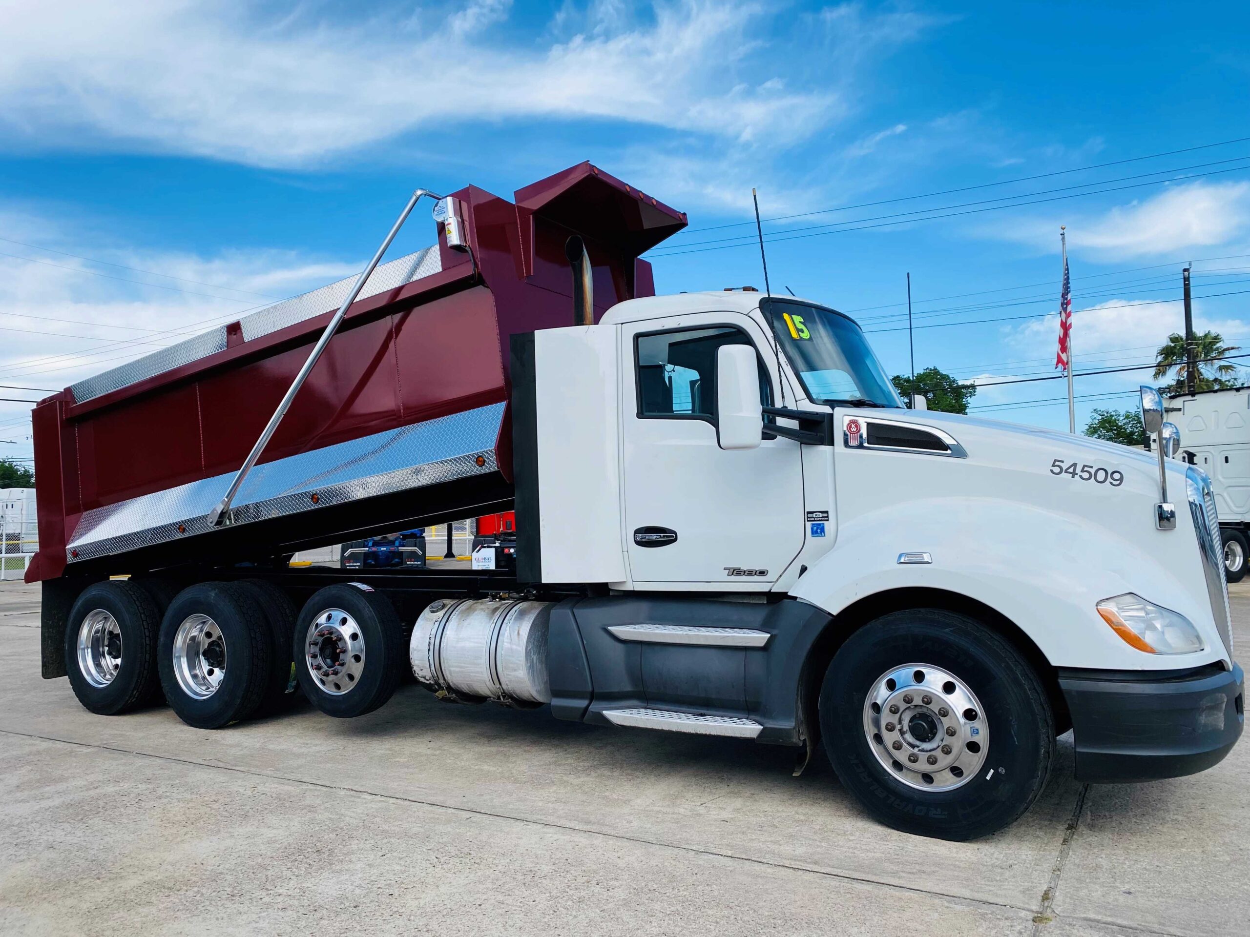 Heavy-duty truck under blue sky